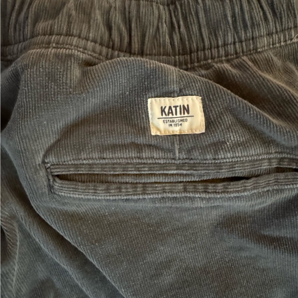 Katin Pipeline Corduroy Pant Gray Jogger Pants drawstring - Picture 4 of 4
